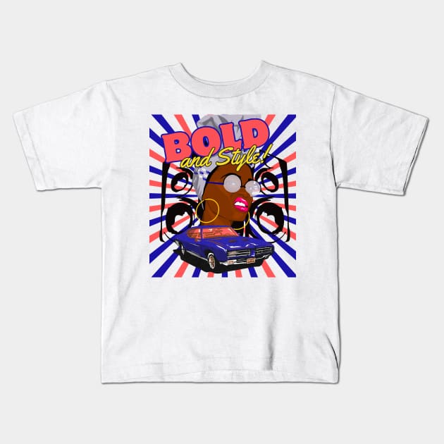 Bold and Style! Kids T-Shirt by LynxMotorStore